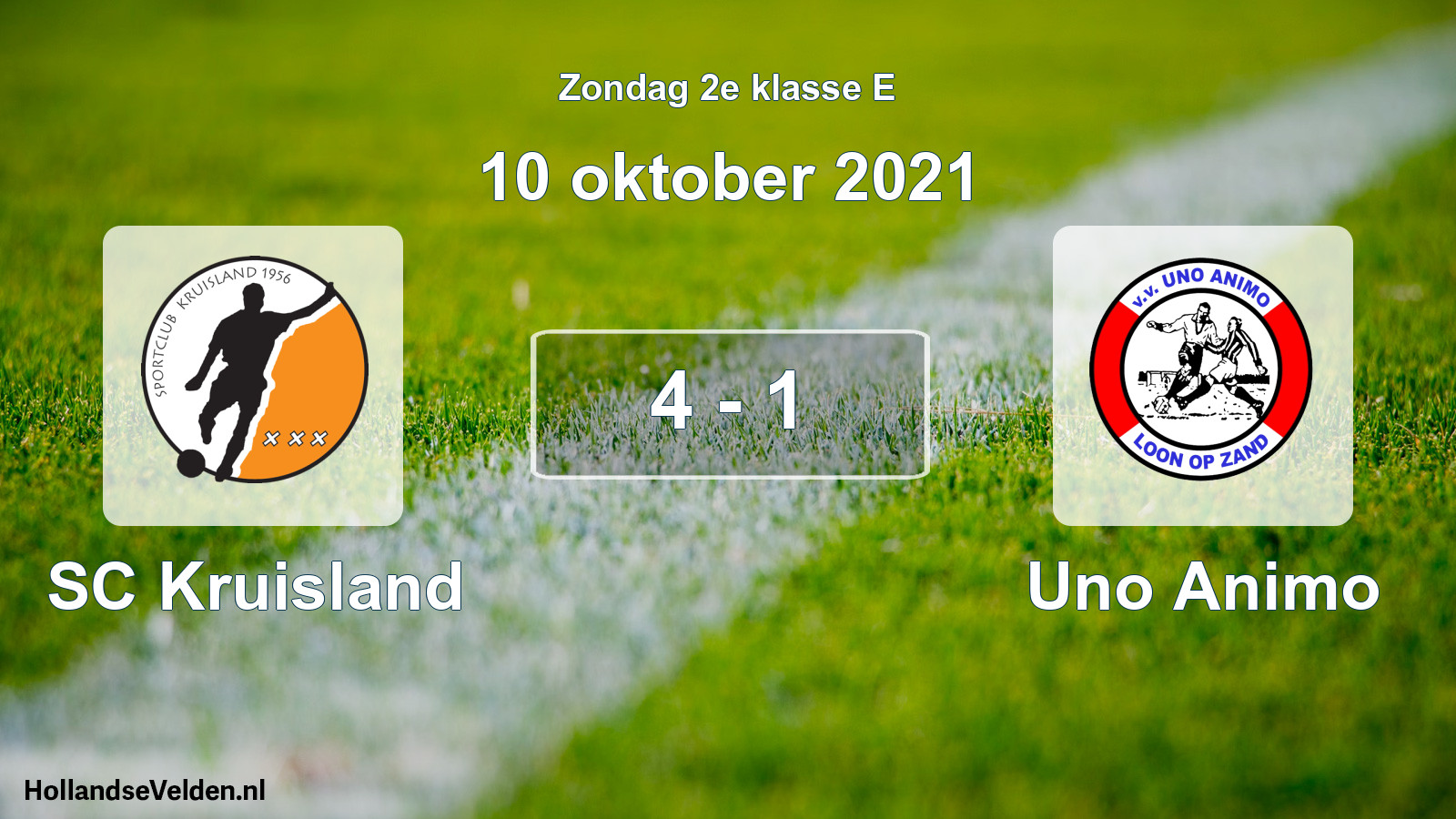 Total number of matches played: SC Kruisland - Uno Animo 4 - 1 (10 October 2021)