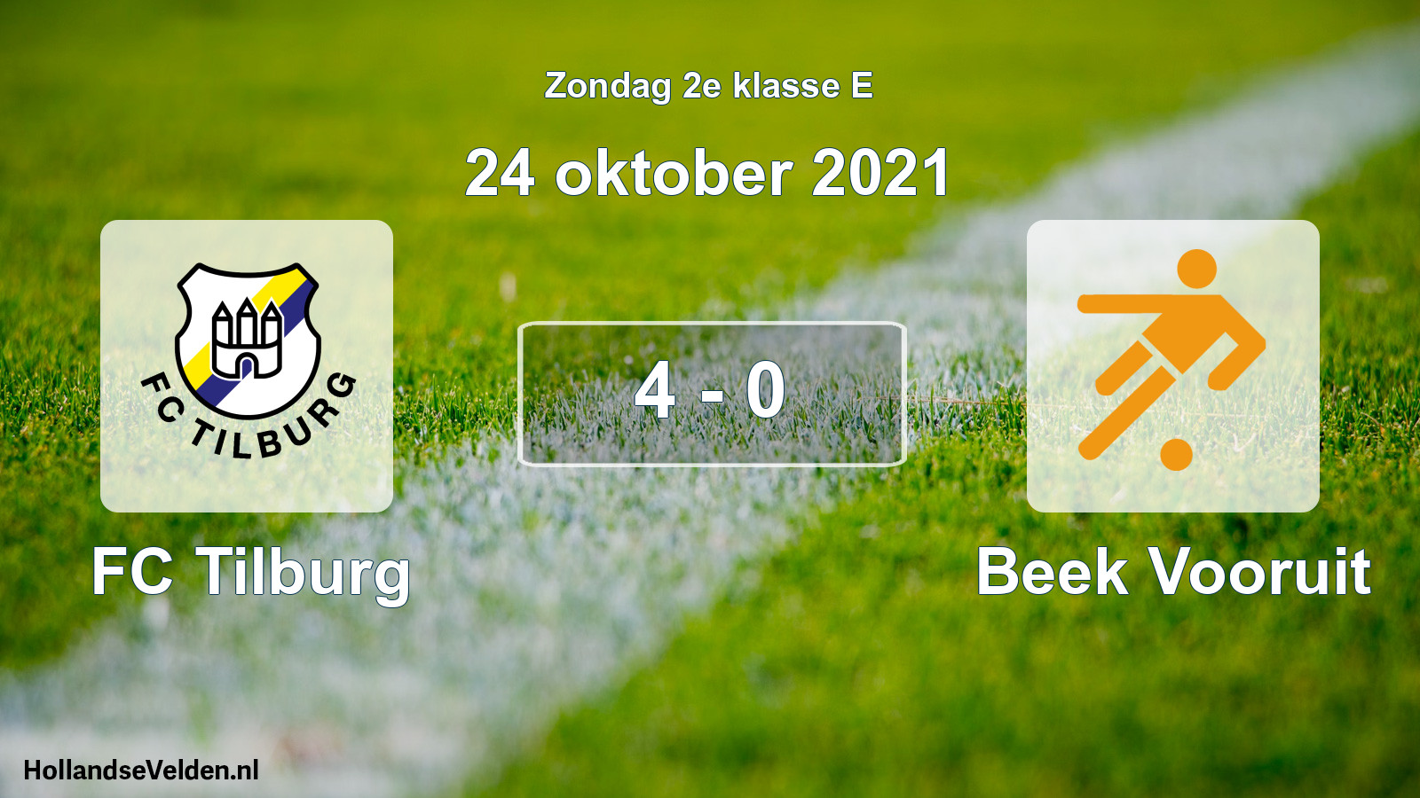 Total number of matches played: FC Tilburg - Beek Vooruit 4 - 0 (24 October 2021)