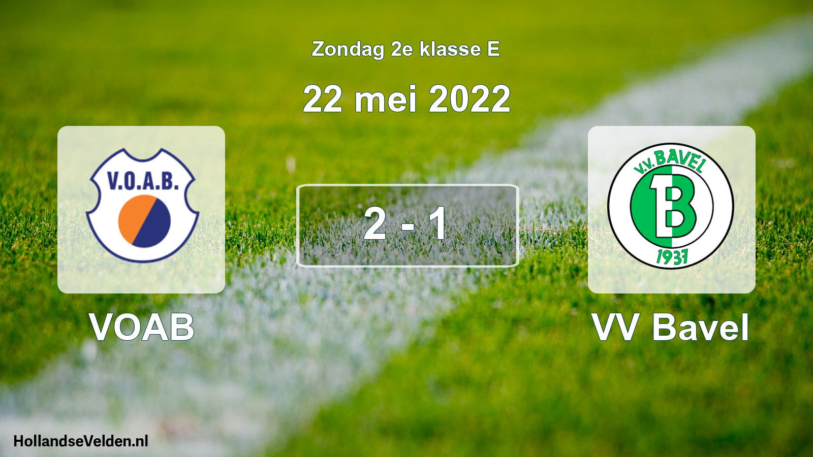 Total number of matches played: VOAB - VV Bavel 2 - 1 (22 May 2022)