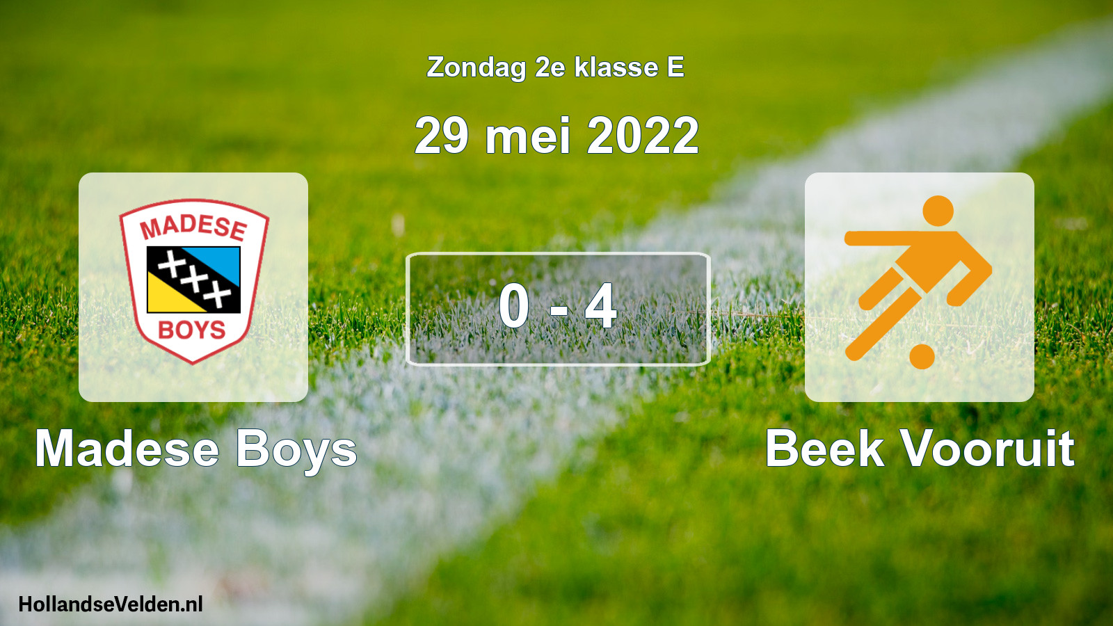 Total number of matches played: Madese Boys - Beek Vooruit 0 - 4 (29 May 2022)