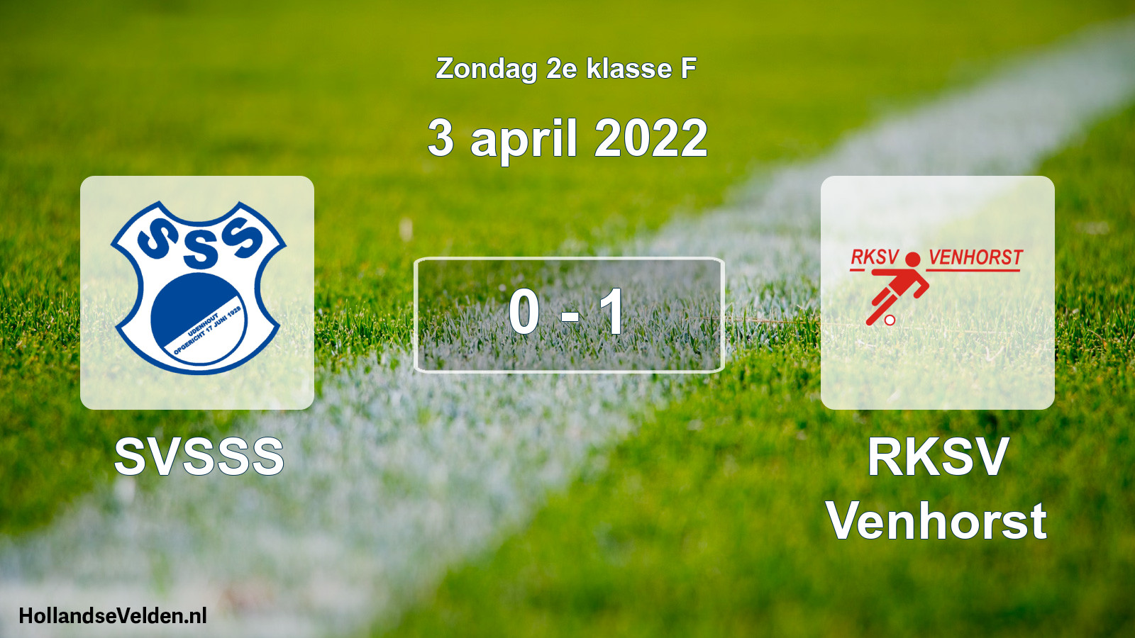 Total number of matches played: SVSSS - RKSV Venhorst 0 - 1 (3 April 2022)