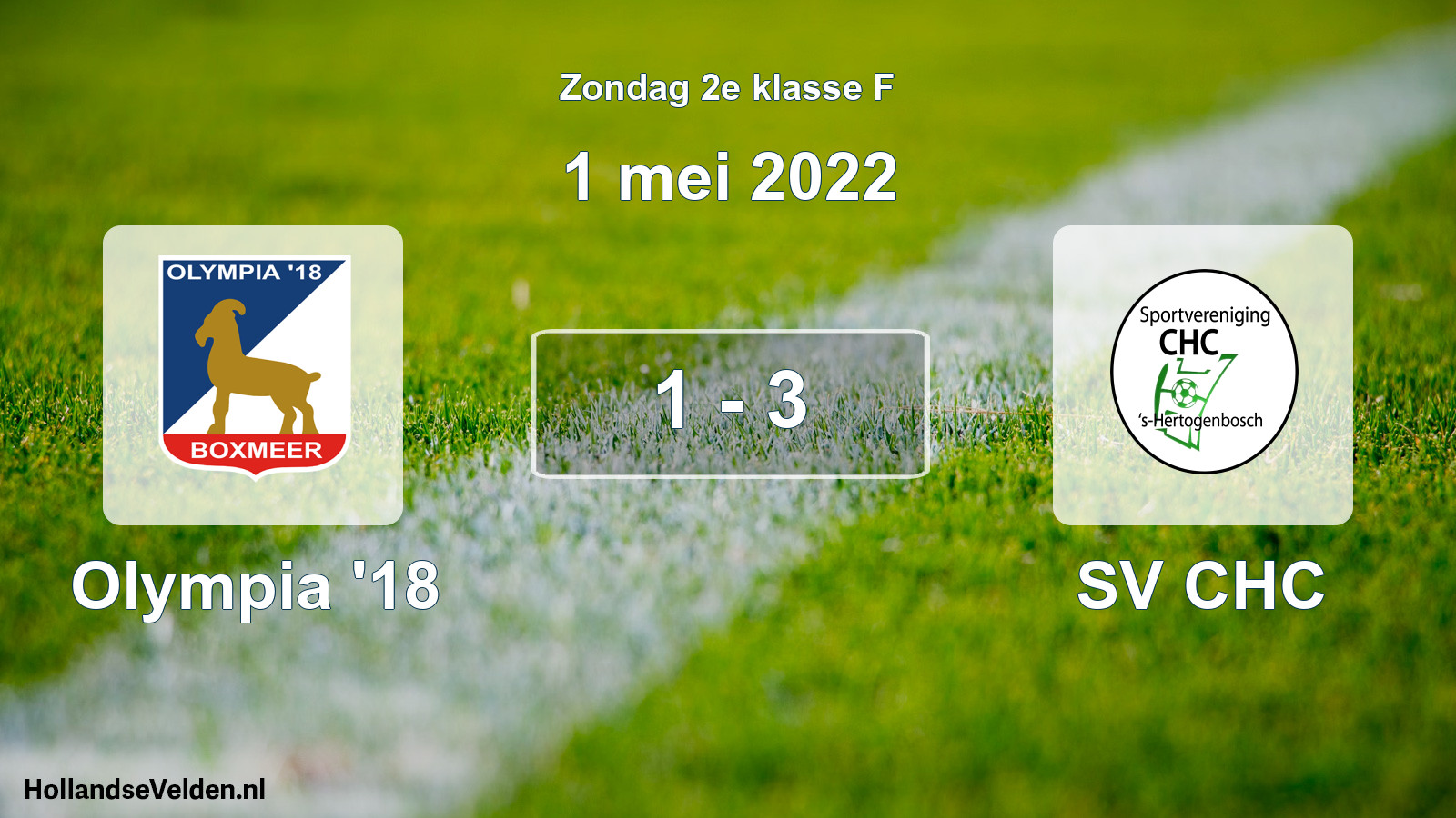 Total number of matches played: Olympia '18 - SV CHC 1 - 3 (1 May 2022)