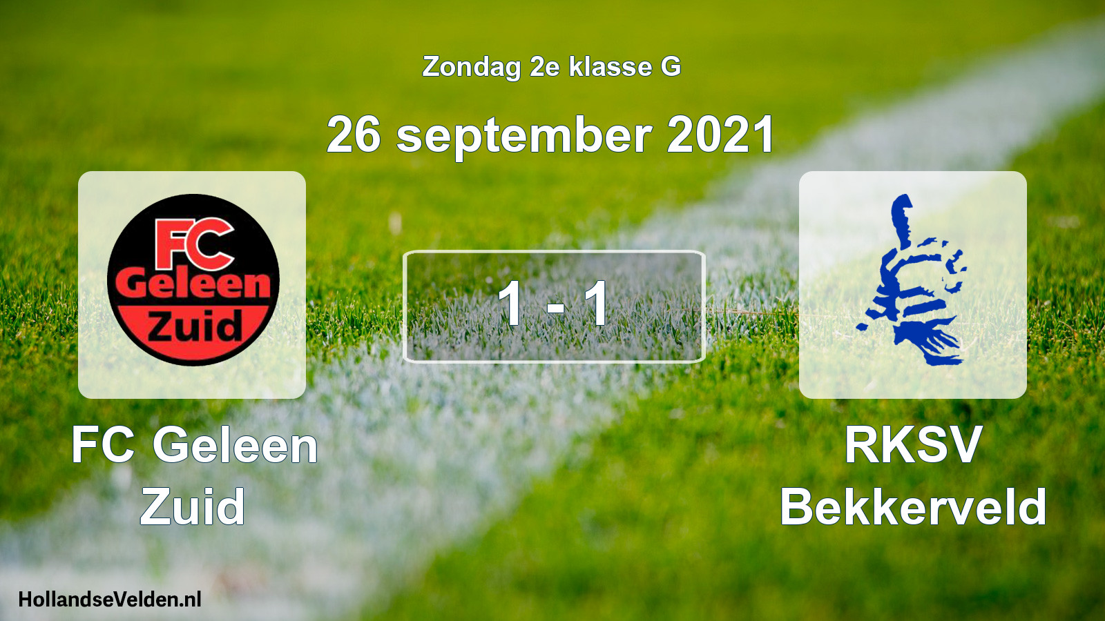 Total number of matches played: FC Geleen Zuid - RKSV Bekkerveld 1 - 1 (26 September 2021)