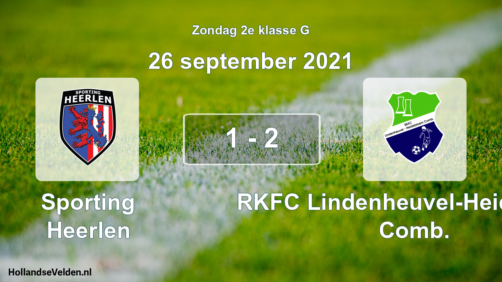 Total number of matches played: Sporting Heerlen - RKFC Lindenheuvel-Heidebloem Comb. 1 - 2 (26 September 2021)