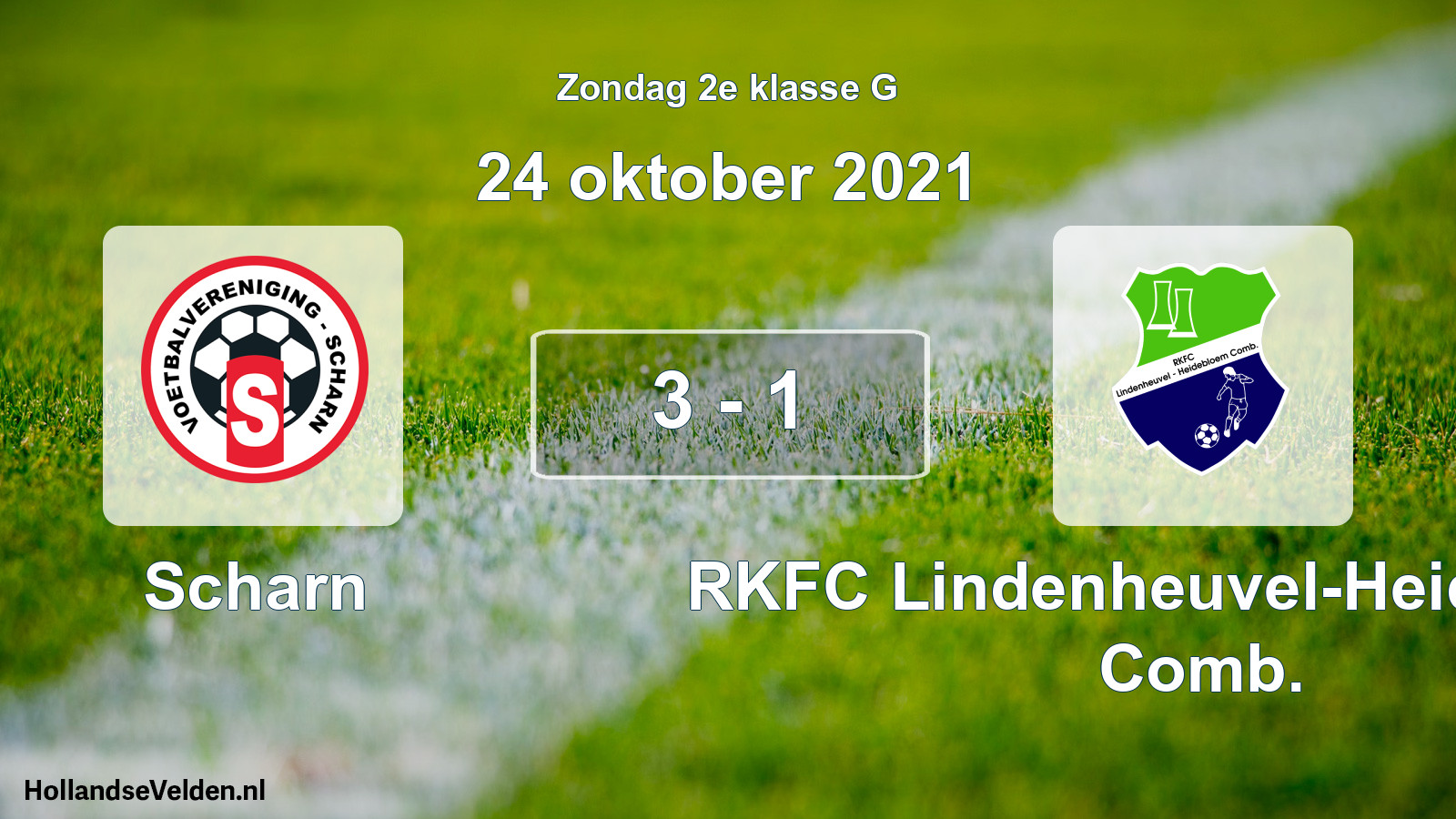 Total number of matches played: Scharn - RKFC Lindenheuvel-Heidebloem Comb. 3 - 1 (24 October 2021)