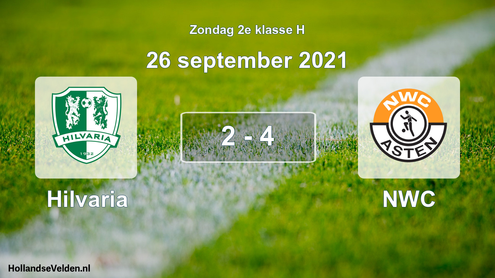 Total number of matches played: Hilvaria - NWC 2 - 4 (26 September 2021)