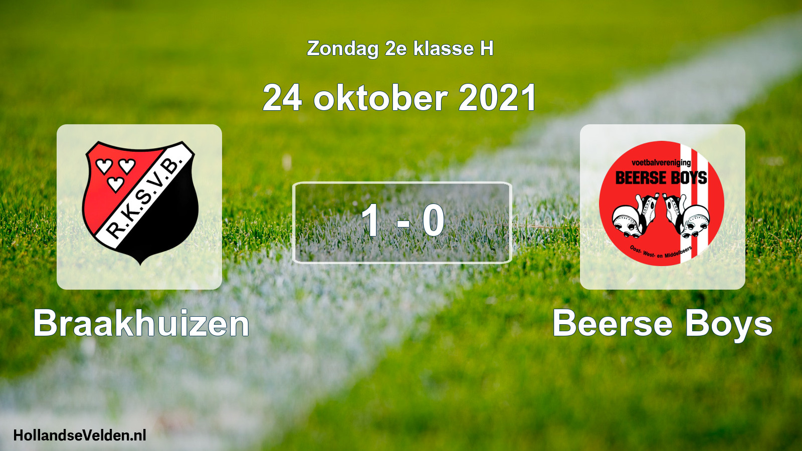 Total number of matches played: Braakhuizen - Beerse Boys 1 - 0 (24 October 2021)
