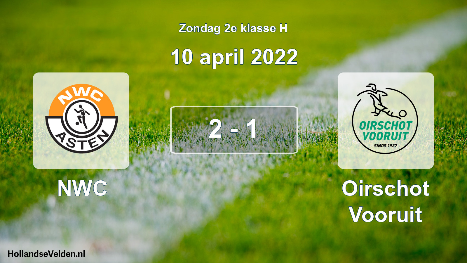 Total number of matches played: NWC - Oirschot Vooruit 2 - 1 (10 April 2022)