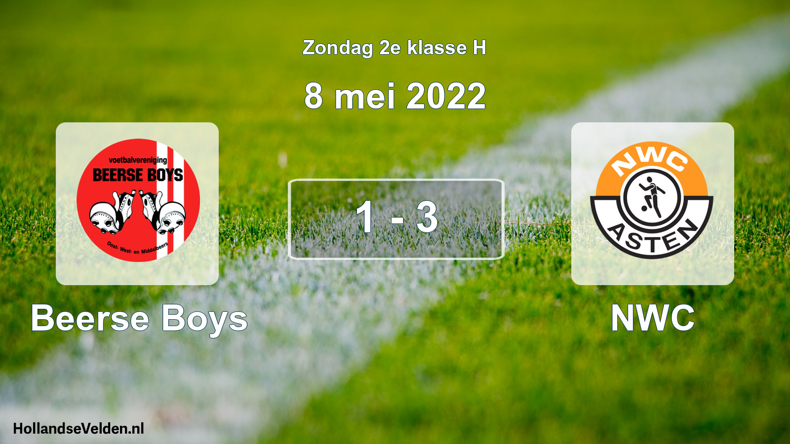 Total number of matches played: Beerse Boys - NWC 1 - 3 (8 May 2022)