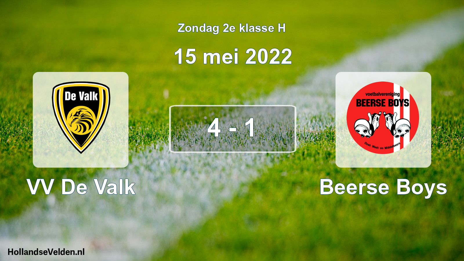 Total number of matches played: VV De Valk - Beerse Boys 4 - 1 (15 May 2022)