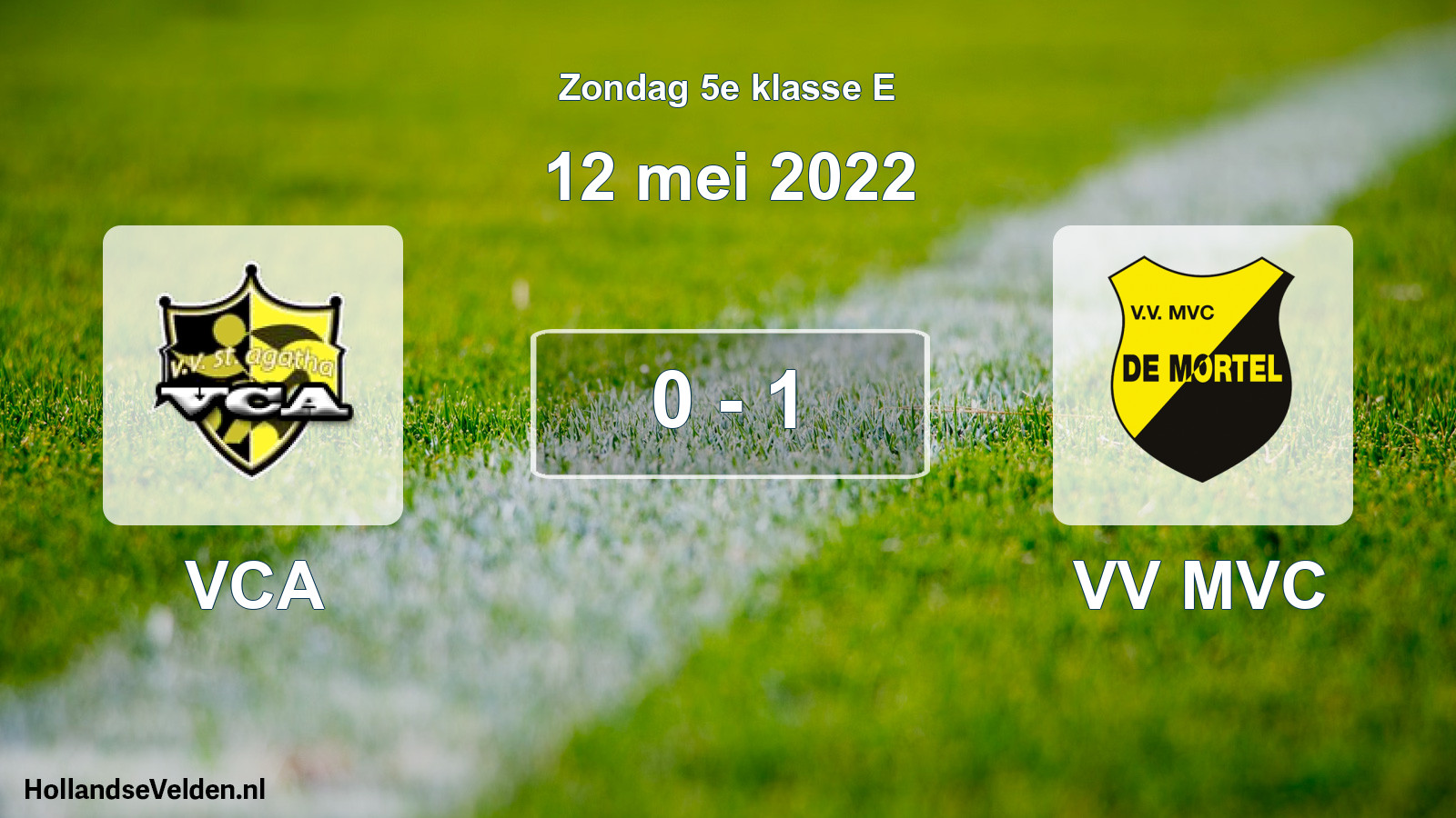 Total number of matches played: VCA - VV MVC 0 - 1 (12 May 2022)