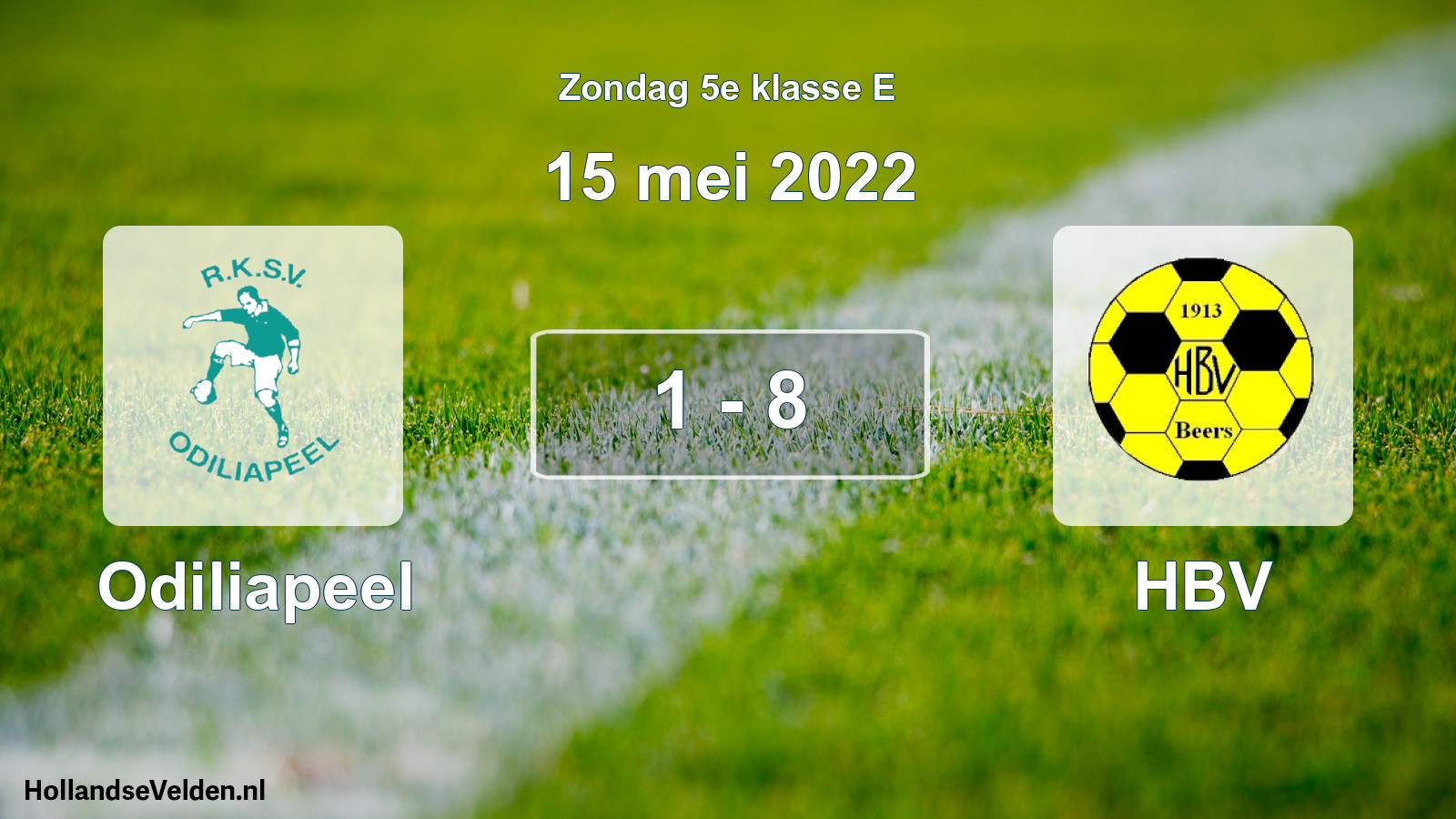 Total number of matches played: Odiliapeel - HBV 1 - 8 (15 May 2022)