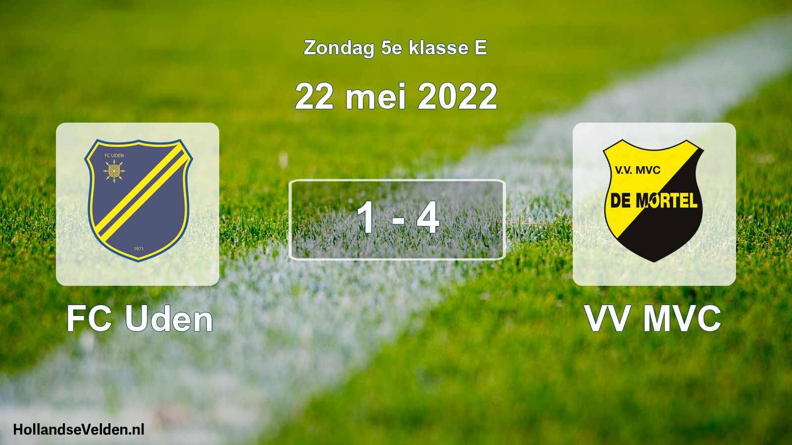 Total number of matches played: FC Uden - VV MVC 1 - 4 (22 May 2022)