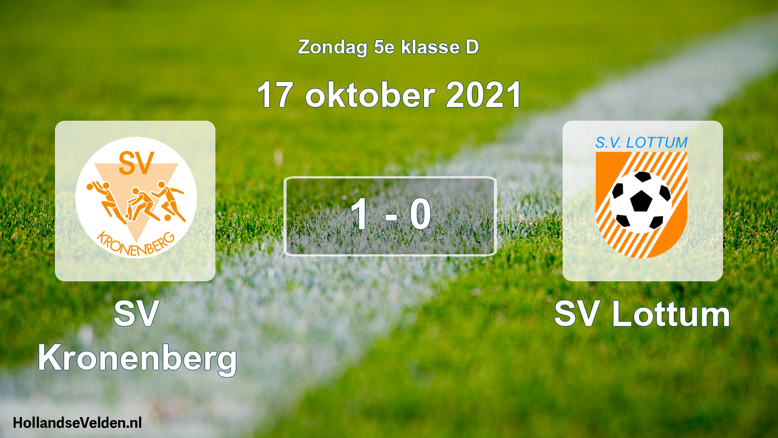 Total number of matches played: SV Kronenberg - SV Lottum 1 - 0 (17 October 2021)