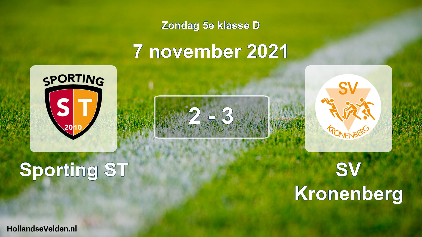Total number of matches played: Sporting ST - SV Kronenberg 2 - 3 (7 November 2021)