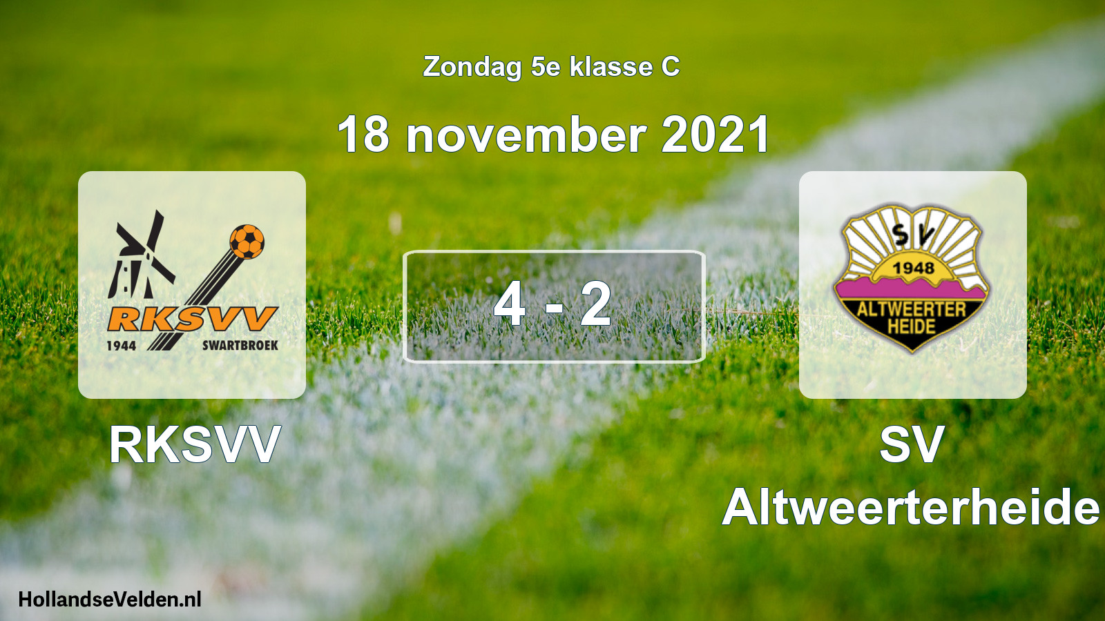 Total number of matches played: RKSVV - SV Altweerterheide 4 - 2 (18 November 2021)
