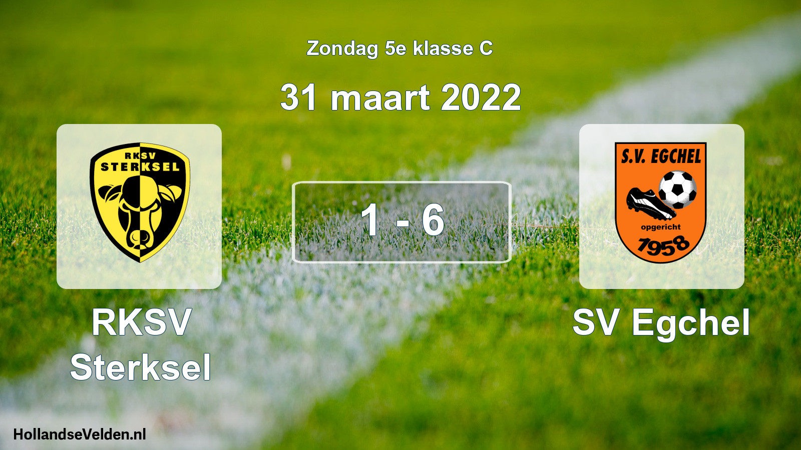 Total number of matches played: RKSV Sterksel - SV Egchel 1 - 6 (31 March 2022)