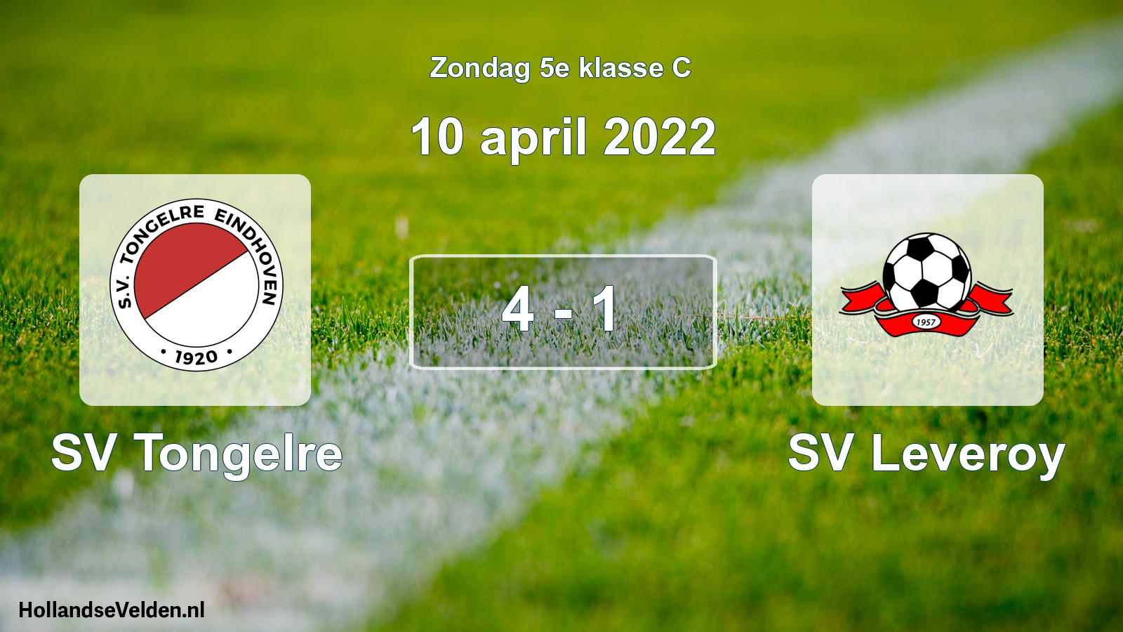 Total number of matches played: SV Tongelre - SV Leveroy 4 - 1 (10 April 2022)