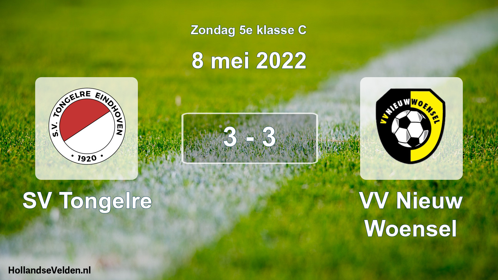 Total number of matches played: SV Tongelre - VV Nieuw Woensel 3 - 3 (8 May 2022)