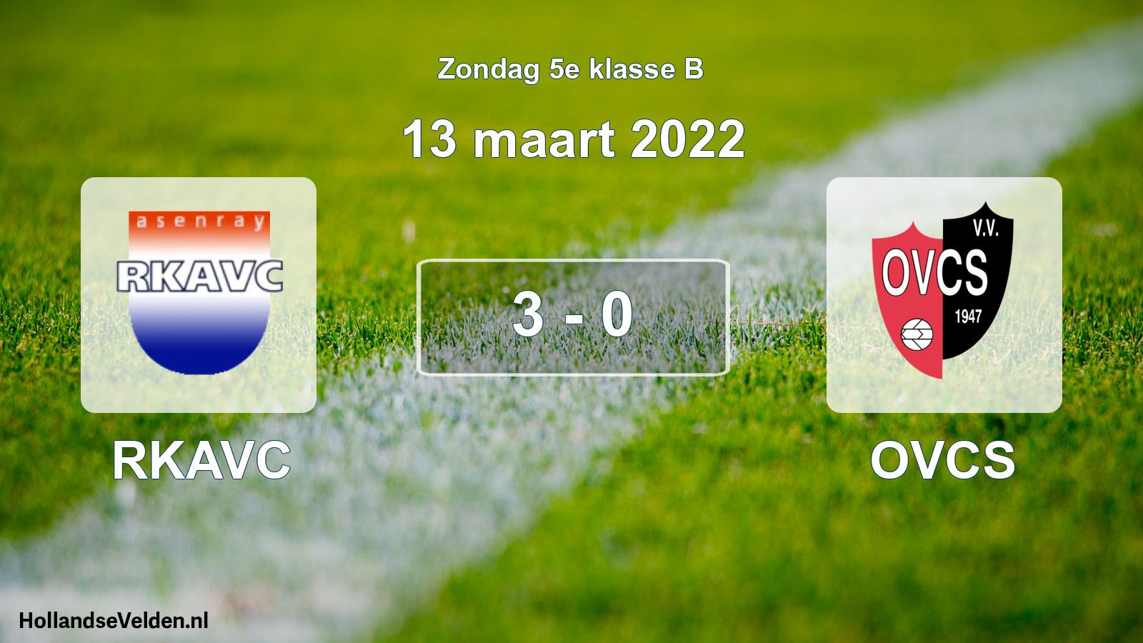 Total number of matches played: RKAVC - OVCS 3 - 0 (13 March 2022)