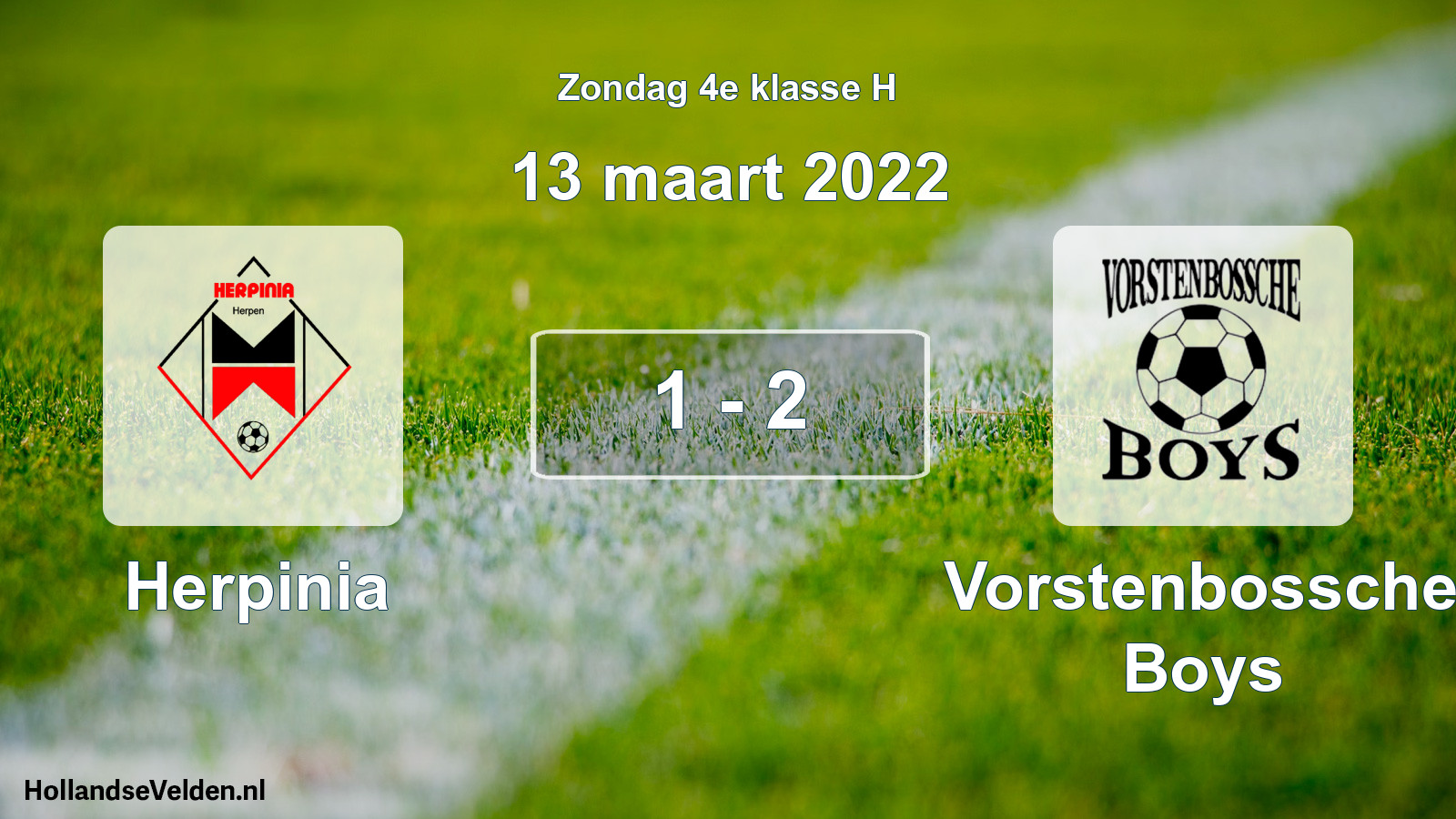 Total number of matches played: Herpinia - Vorstenbossche Boys 1 - 2 (13 March 2022)
