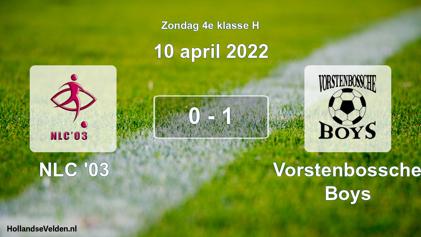 Total number of matches played: NLC '03 - Vorstenbossche Boys 0 - 1 (10 April 2022)