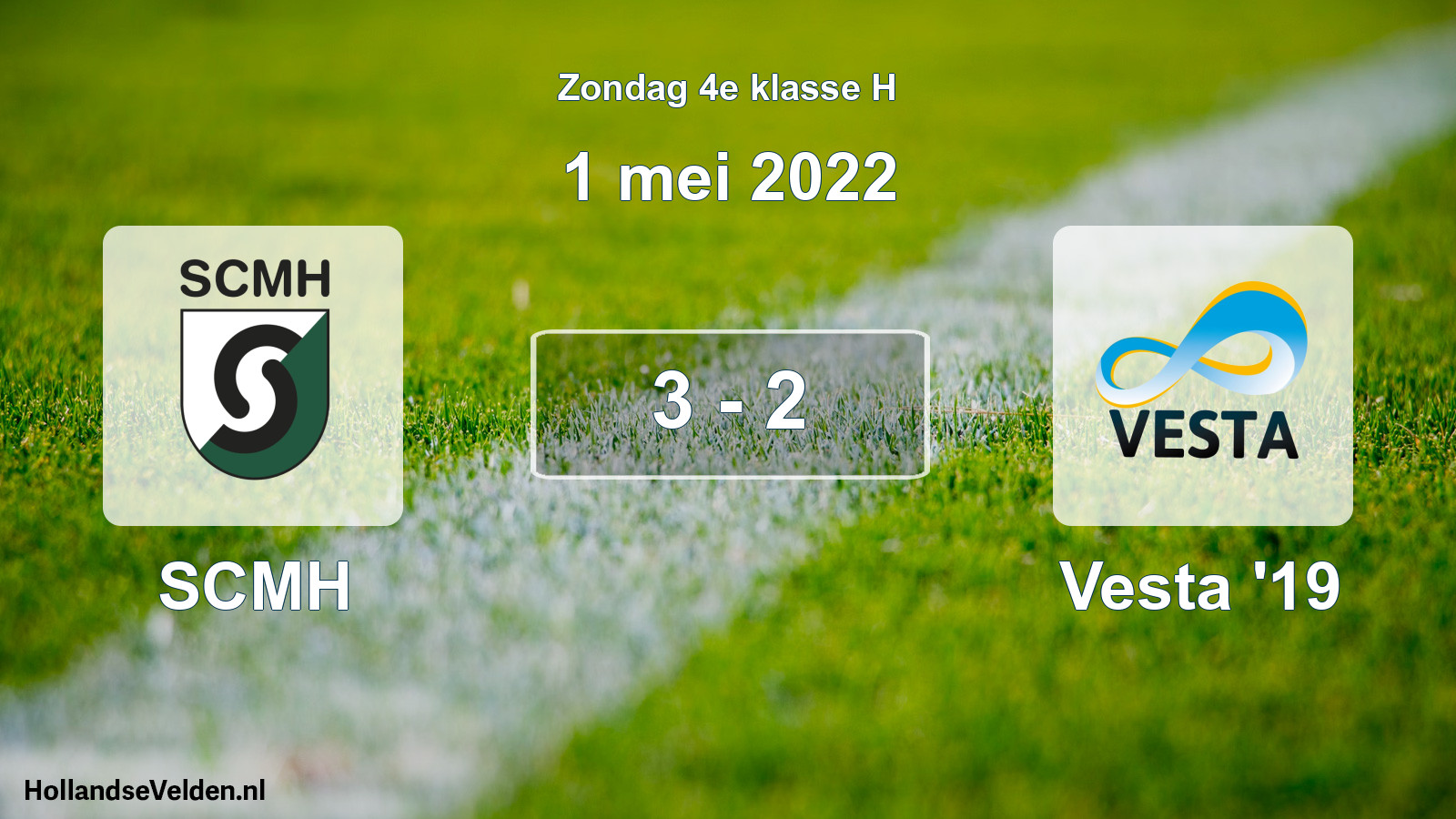 Total number of matches played: SCMH - SSA Vesta '19 3 - 2 (1 May 2022)