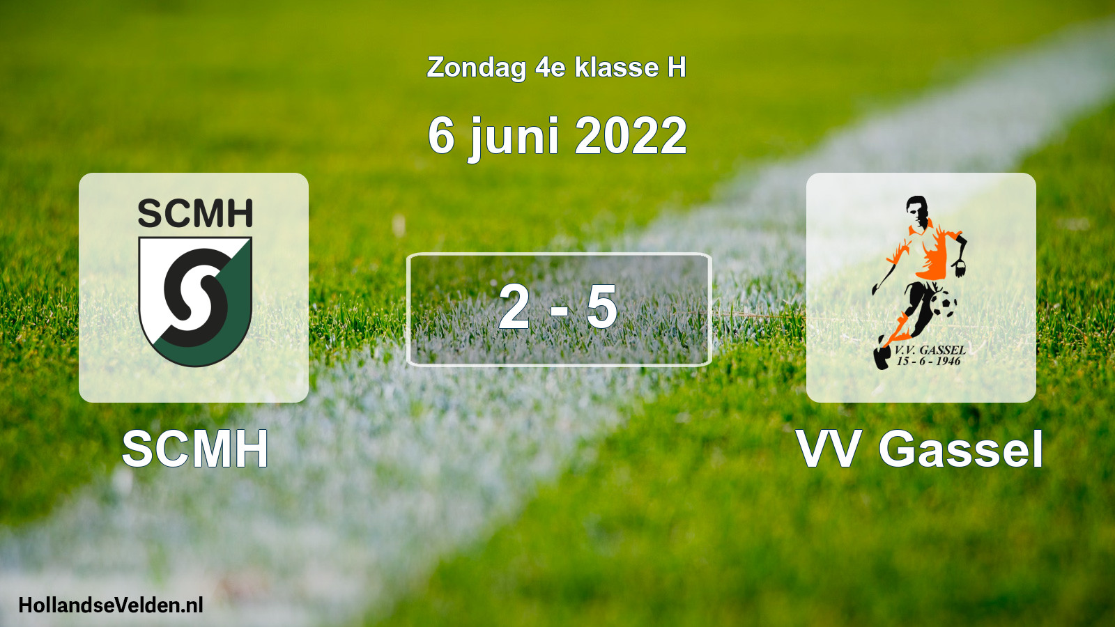 Total number of matches played: SCMH - VV Gassel 2 - 5 (6 June 2022)