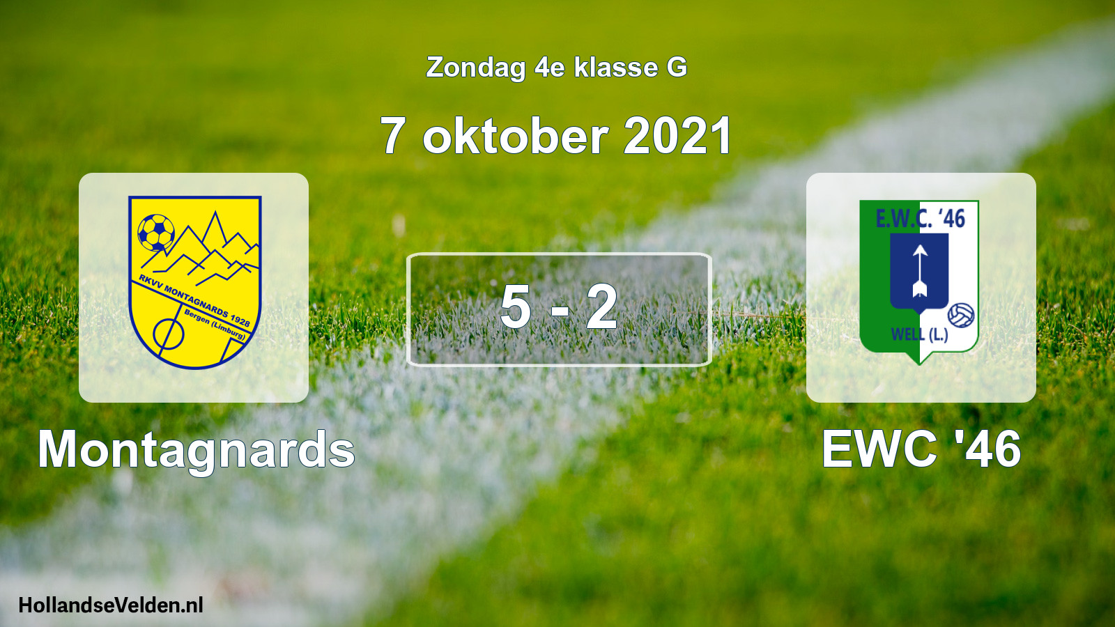 Total number of matches played: Montagnards - EWC '46 5 - 2 (7 October 2021)