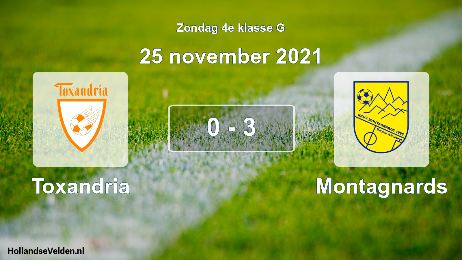 Total number of matches played: Toxandria - Montagnards 0 - 3 (25 November 2021)