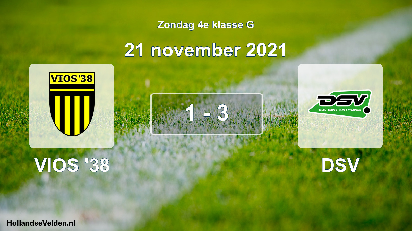 Total number of matches played: VIOS '38 - DSV 1 - 3 (21 November 2021)