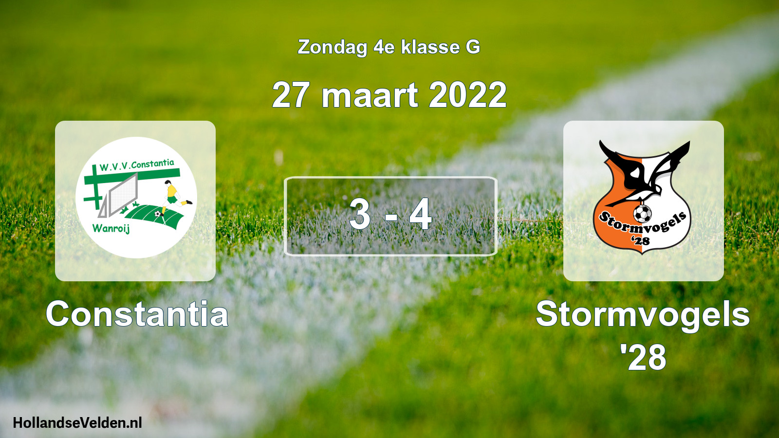 Total number of matches played: Constantia - Stormvogels '28 3 - 4 (27 March 2022)