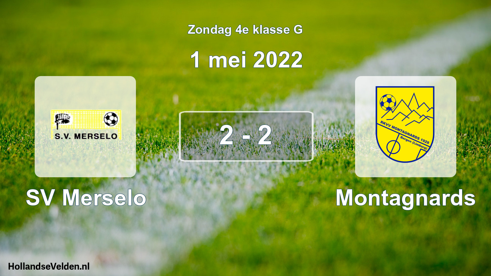 Total number of matches played: SV Merselo - Montagnards 2 - 2 (1 May 2022)