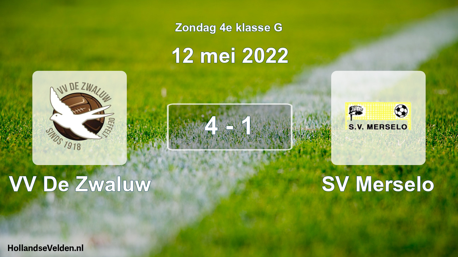 Total number of matches played: VV De Zwaluw - SV Merselo 4 - 1 (12 May 2022)