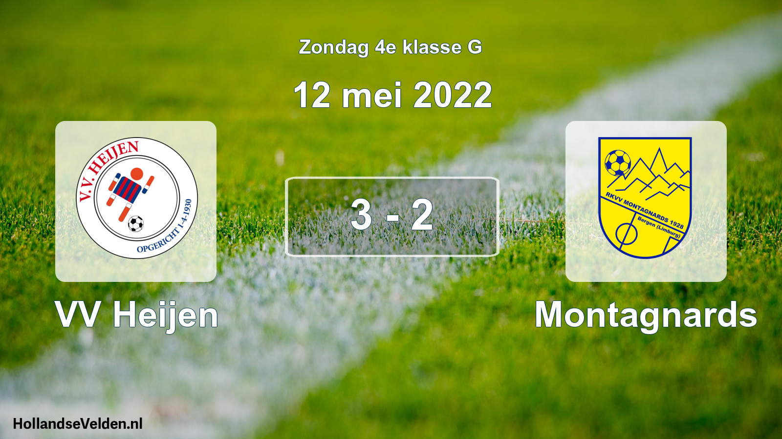 Total number of matches played: VV Heijen - Montagnards 3 - 2 (12 May 2022)
