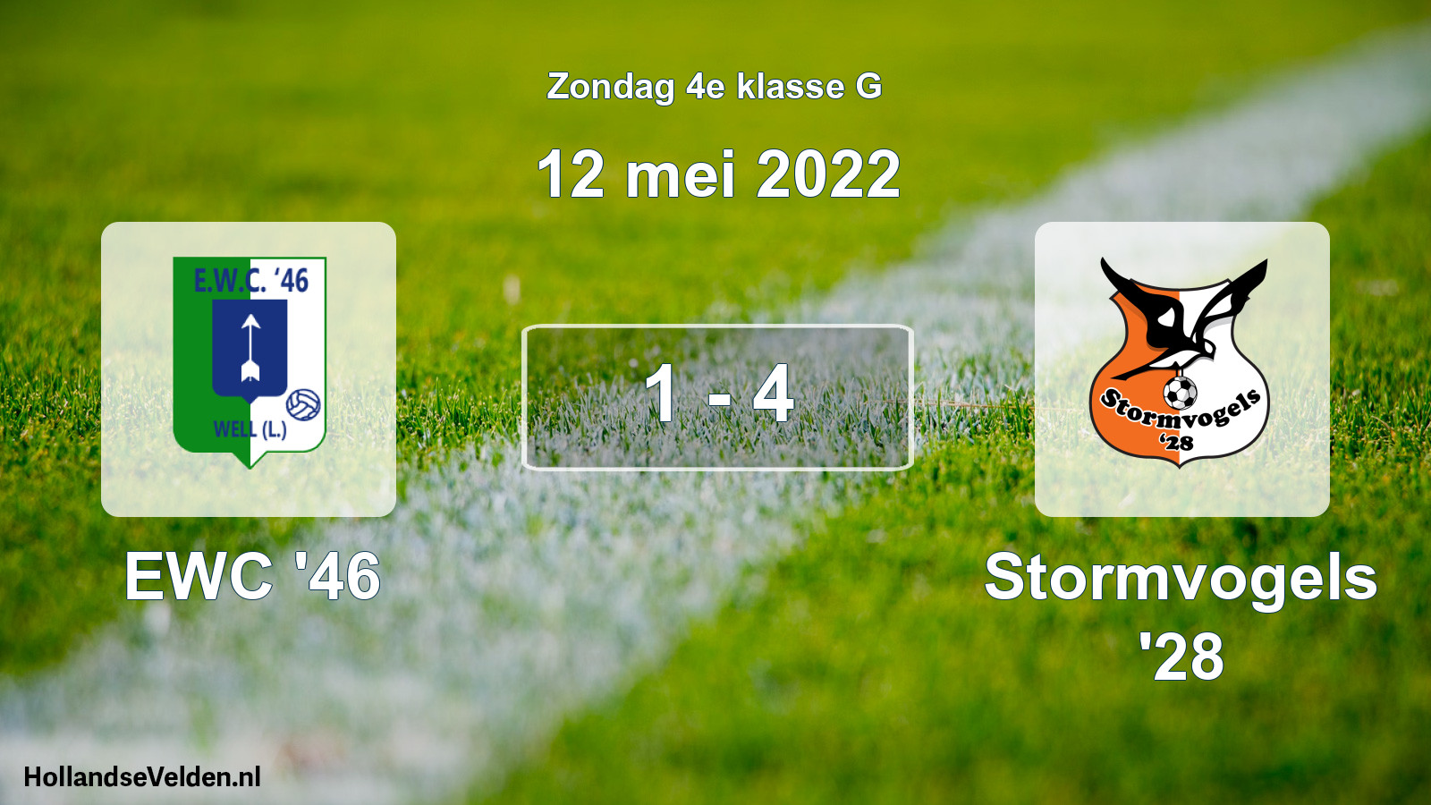Total number of matches played: EWC '46 - Stormvogels '28 1 - 4 (12 May 2022)