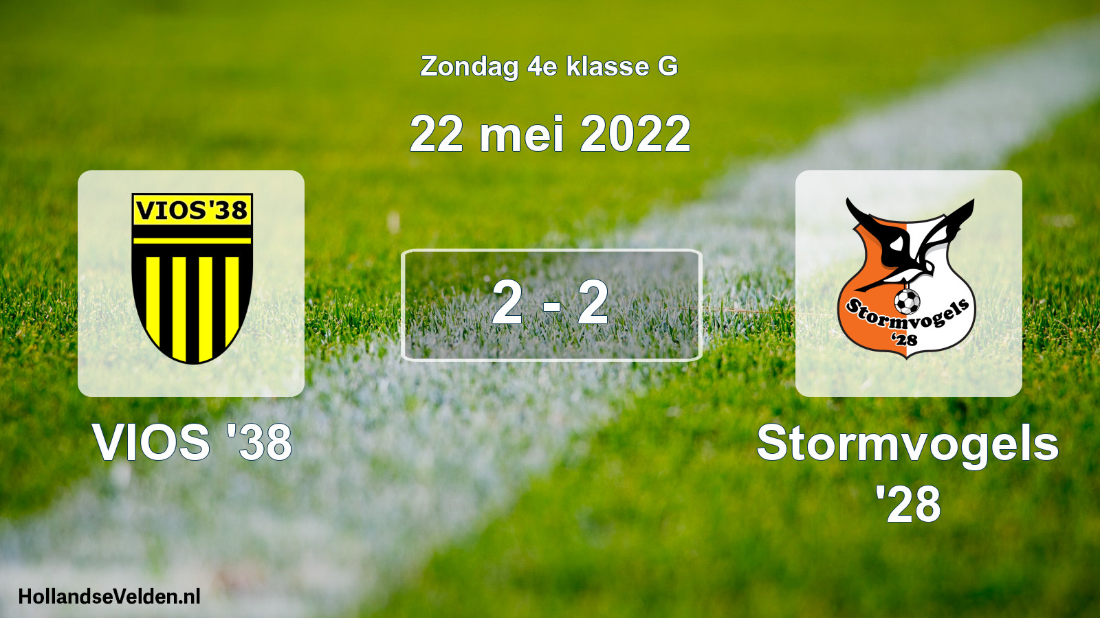 Total number of matches played: VIOS '38 - Stormvogels '28 2 - 2 (22 May 2022)