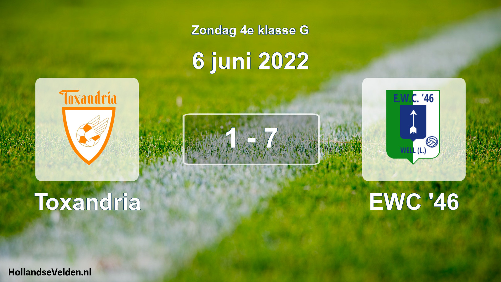 Total number of matches played: Toxandria - EWC '46 1 - 7 (6 June 2022)