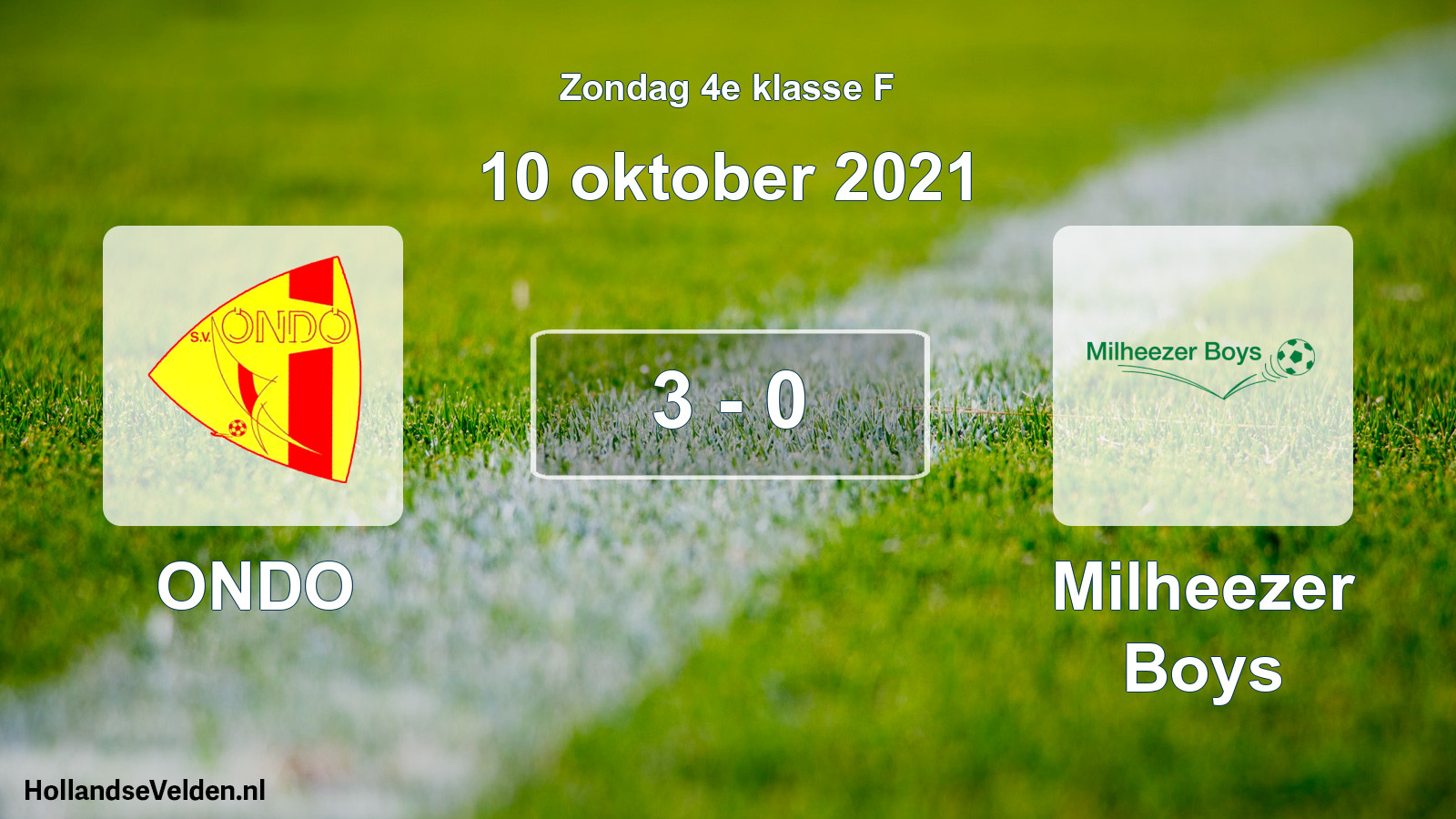 Total number of matches played: ONDO - Milheezer Boys 3 - 0 (10 October 2021)