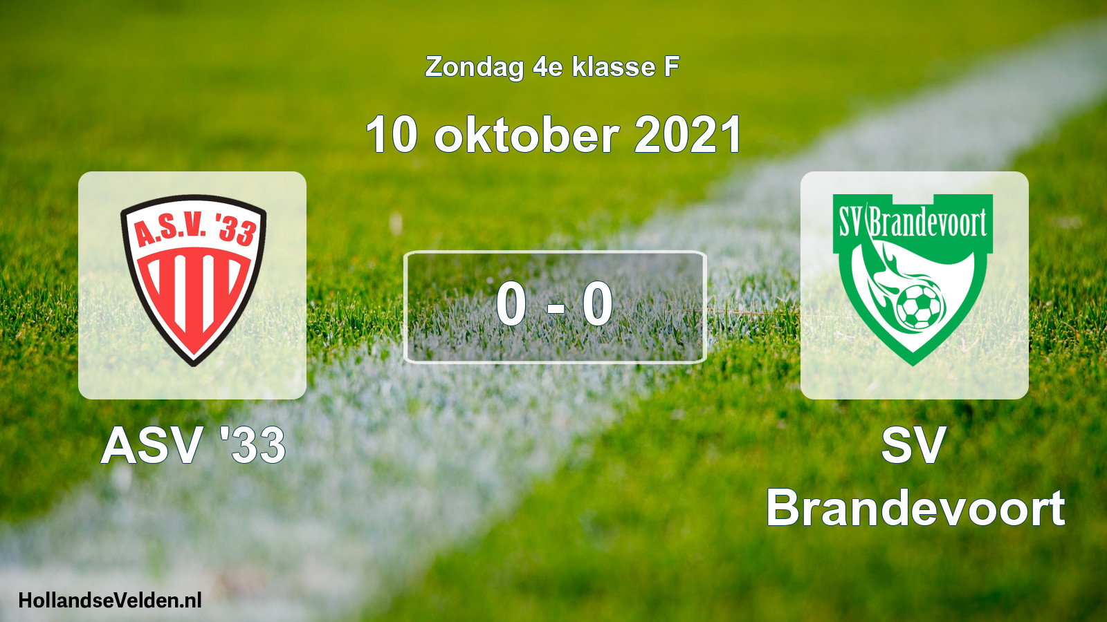 Total number of matches played: ASV '33 - SV Brandevoort 0 - 0 (10 October 2021)