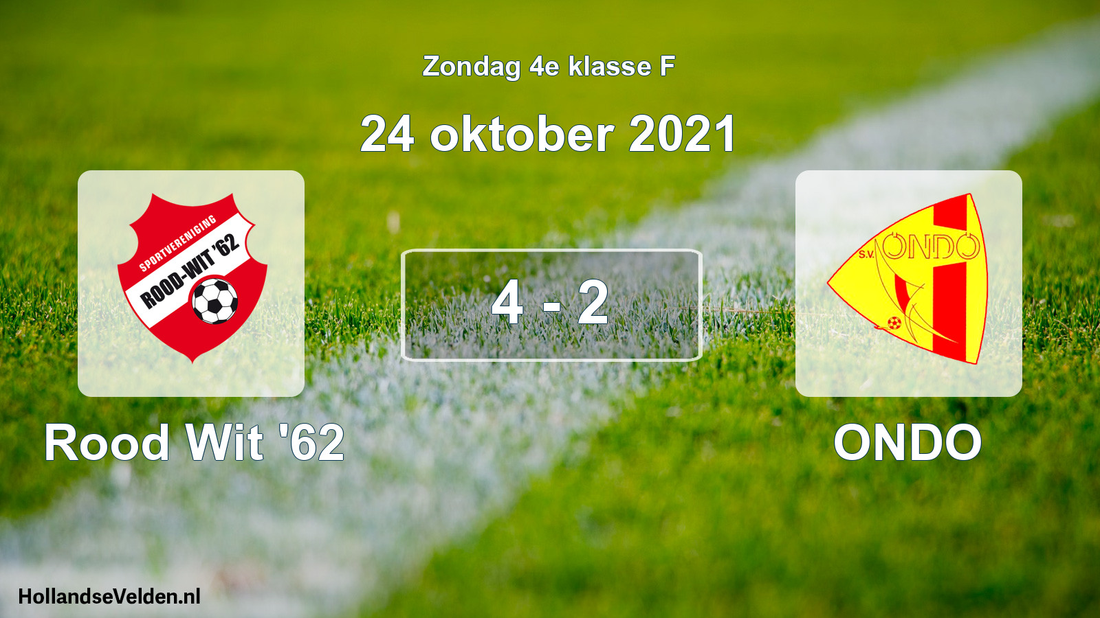 Total number of matches played: Rood Wit '62 - ONDO 4 - 2 (24 October 2021)