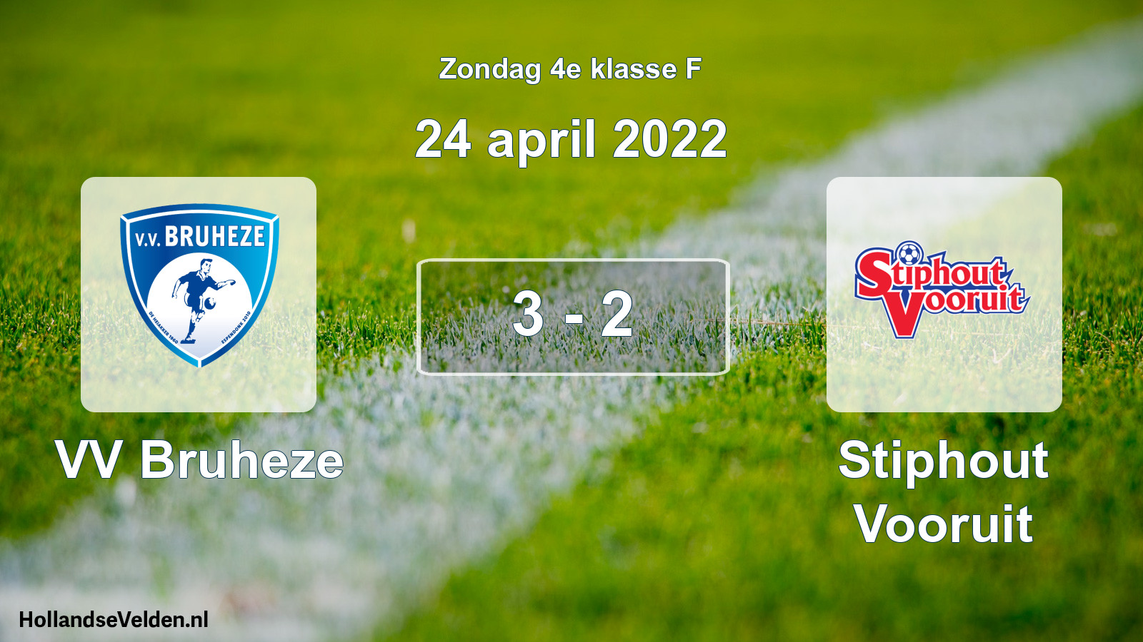 Total number of matches played: VV Bruheze - Stiphout Vooruit 3 - 2 (24 April 2022)