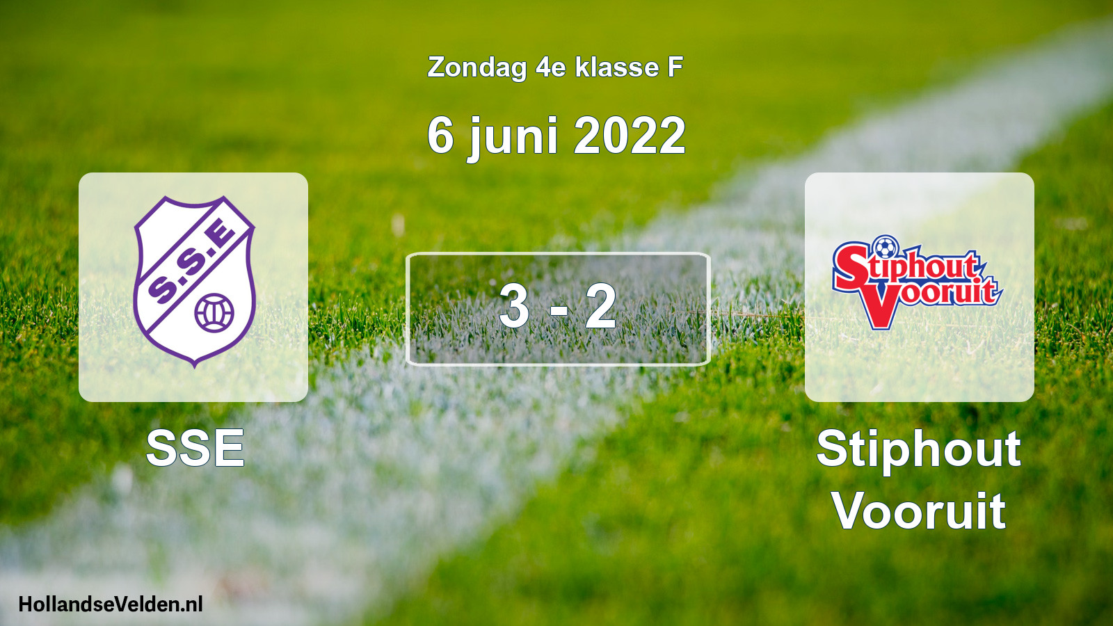 Total number of matches played: SSE - Stiphout Vooruit 3 - 2 (6 June 2022)