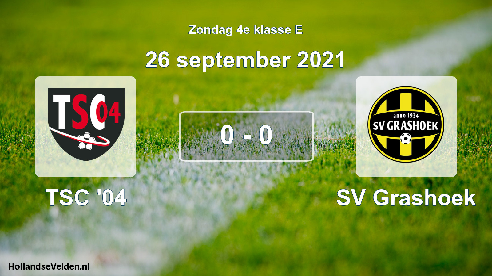 Total number of matches played: TSC '04 - SV Grashoek 0 - 0 (26 September 2021)