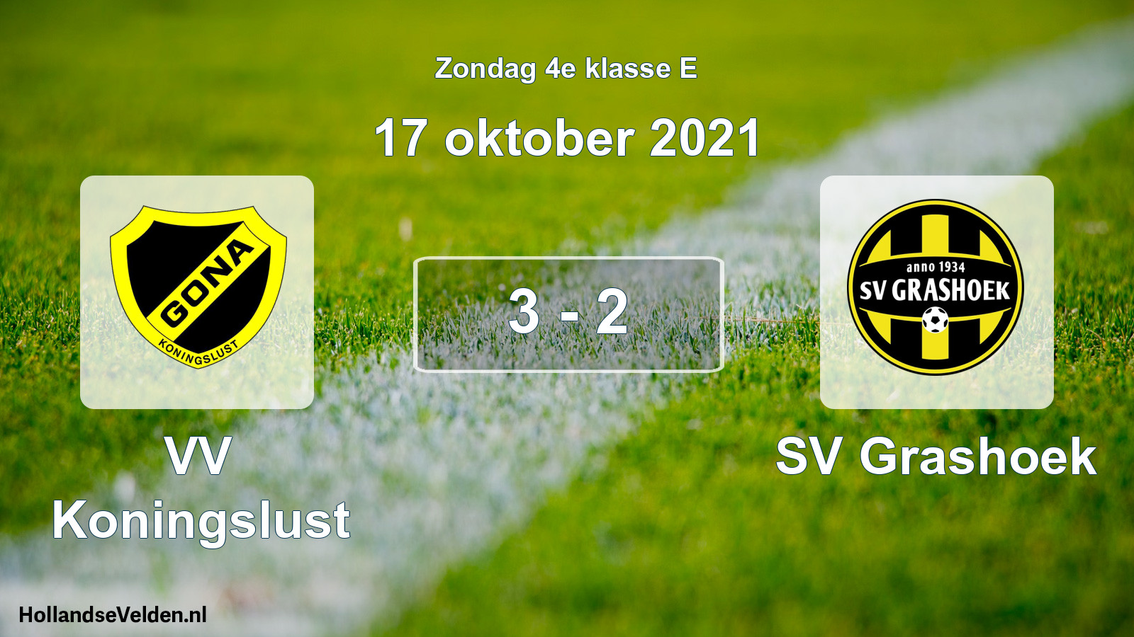 Total number of matches played: VV Koningslust - SV Grashoek 3 - 2 (17 October 2021)