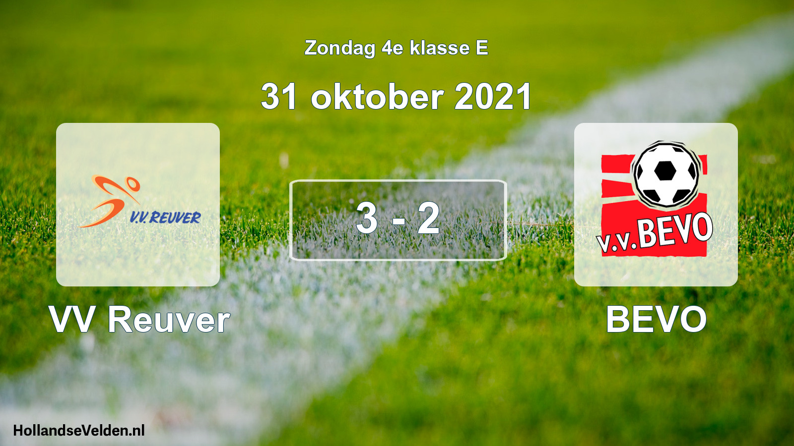 Total number of matches played: VV Reuver - BEVO 3 - 2 (31 October 2021)