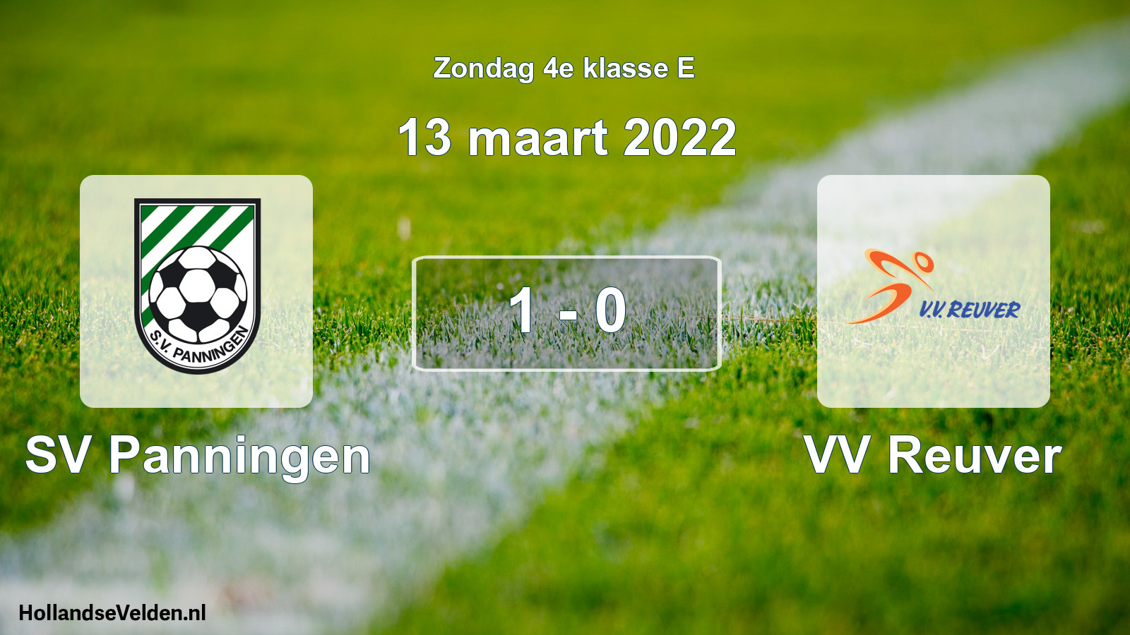 Total number of matches played: SV Panningen - VV Reuver 1 - 0 (13 March 2022)