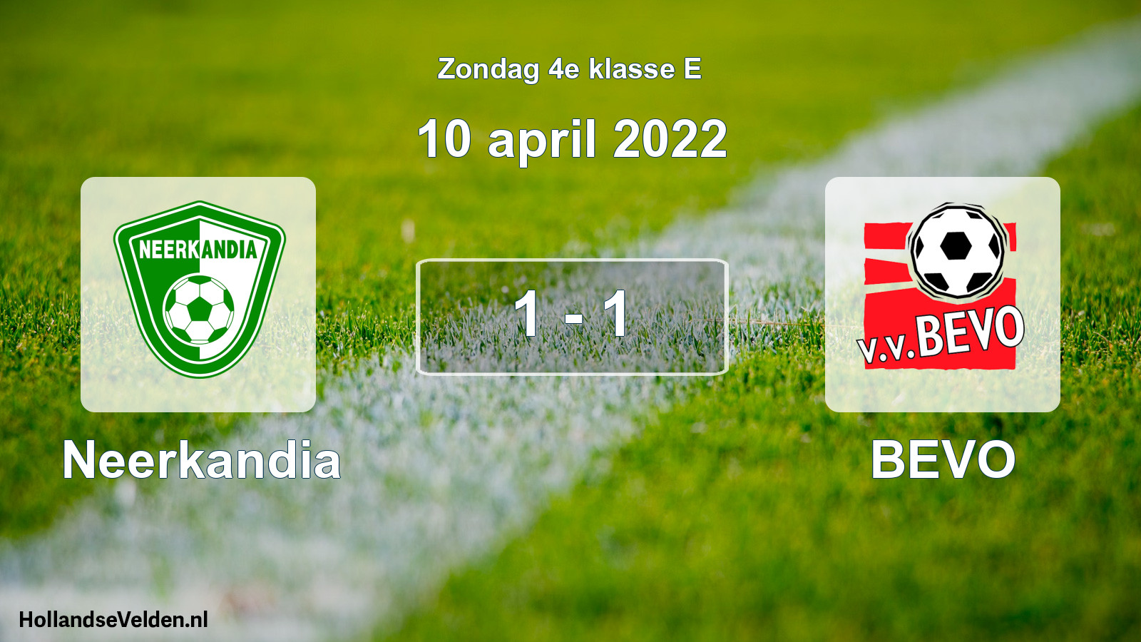 Total number of matches played: Neerkandia - BEVO 1 - 1 (10 April 2022)
