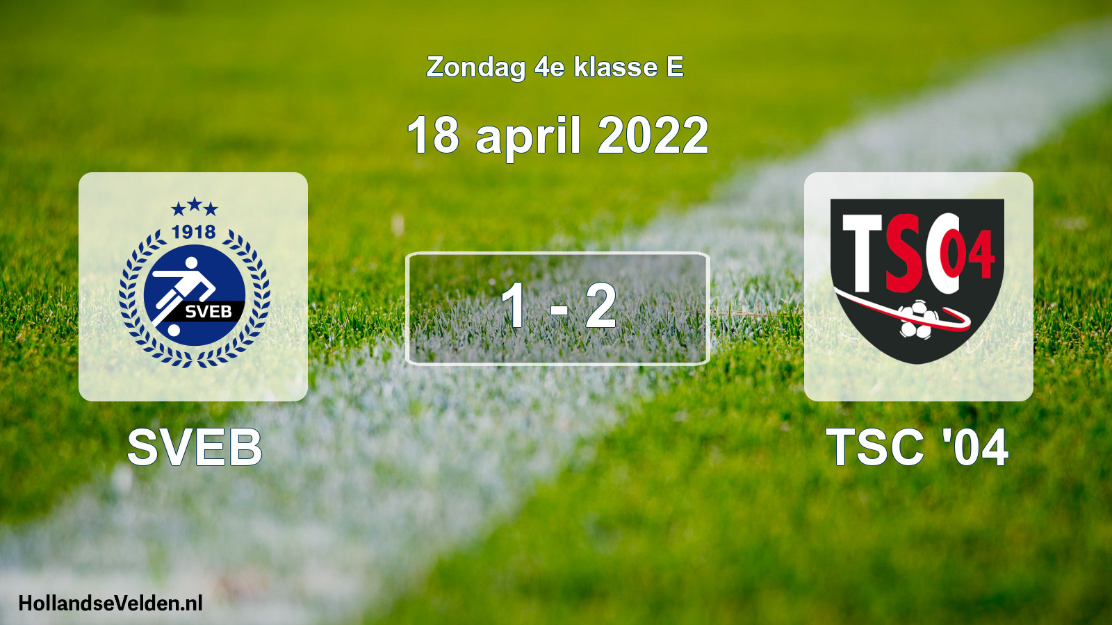 Total number of matches played: SVEB - TSC '04 1 - 2 (18 April 2022)
