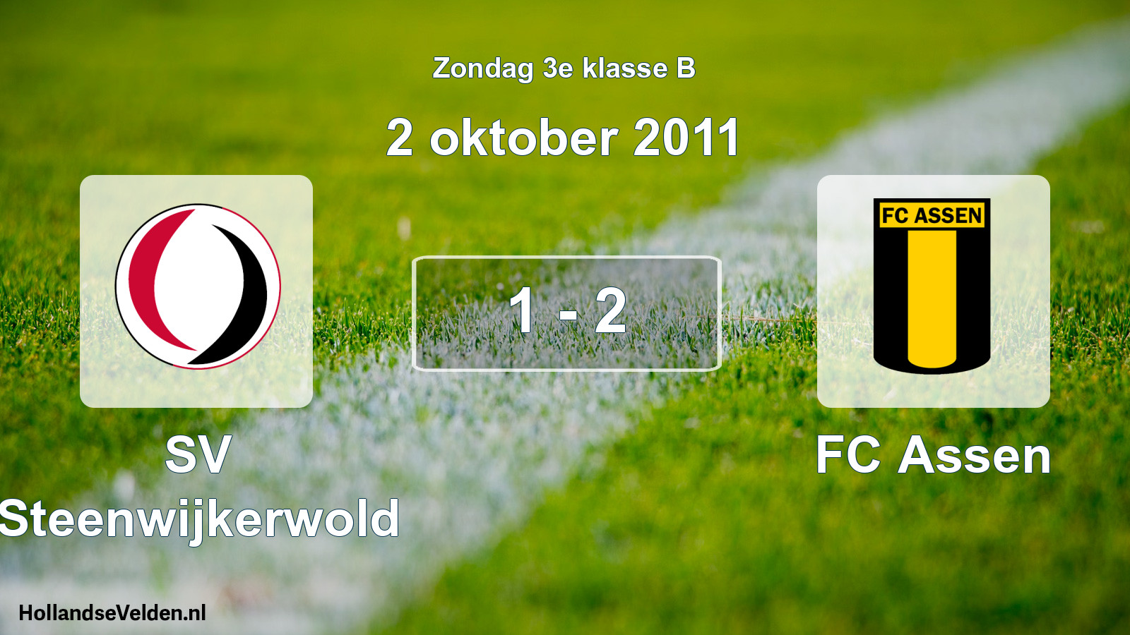 Total number of matches played: SV Steenwijkerwold - FC Assen 1 - 2 (2 October 2011)
